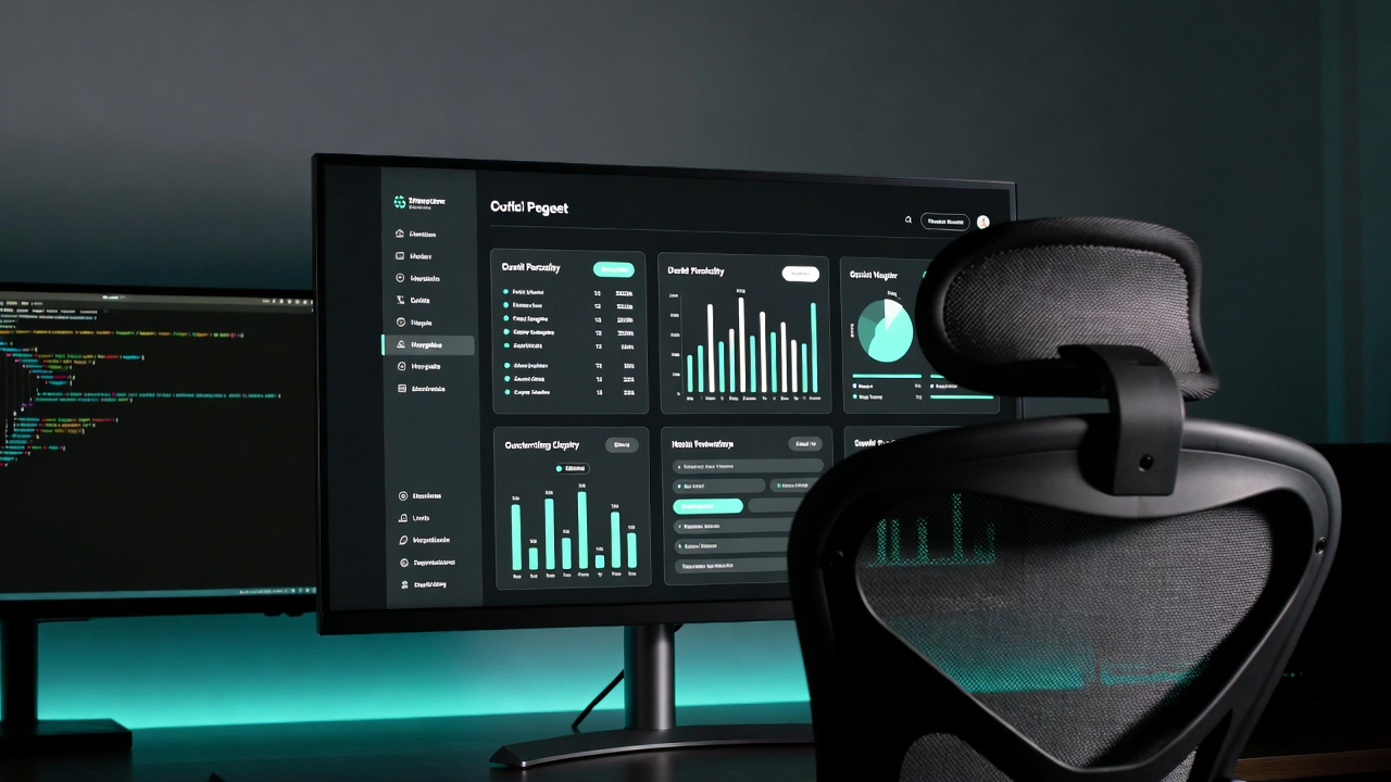 Custom web application dashboard